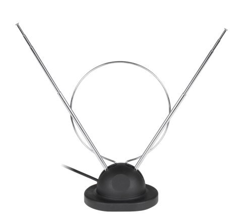 Antena pokojowa TV z kablem koncentrycznym z podstawką Antena pokojowa TV z kablem koncentrycznym z podstawką