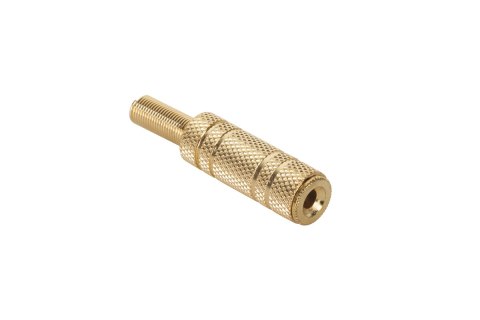 Gniazdo Jack 3.5mm st. kabel gold Gniazdo Jack 3.5mm st. kabel gold