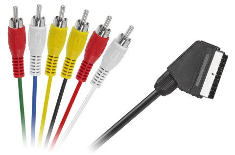 Kabel EURO - 6 x RCA 1,2m Kabel EURO - 6 x RCA 1,2m