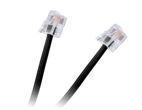 Kabel telefon.abonencki 20m czarny Kabel telefon.abonencki 20m czarny