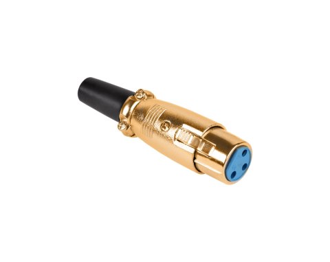 Wtyk mikrofonowy żeński GOLD Wtyk mikrofonowy żeński GOLD