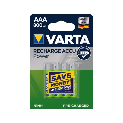 Akumulator VARTA AAA 800mAh 4szt./bl. Akumulator VARTA AAA 800mAh 4szt./bl.