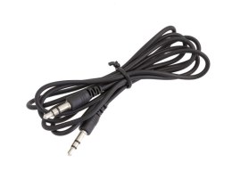 AK293A Kabel audio jack 3,5mm 1m czarny