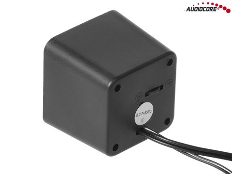 AC870 B 43398 Głośniki komputerowe 6W USB Silver&Black AC870 B 43398 Głośniki komputerowe 6W USB Silver&Black