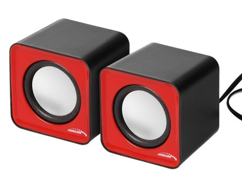 AC870 R 43397 Głośniki komputerowe 6W USB Red&Black AC870 R 43397 Głośniki komputerowe 6W USB Red&Black