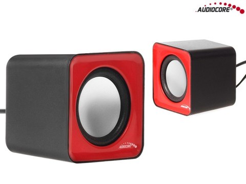 AC870 R 43397 Głośniki komputerowe 6W USB Red&Black AC870 R 43397 Głośniki komputerowe 6W USB Red&Black