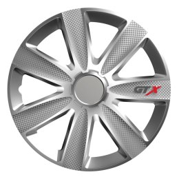 Kołpak samochodowy carbon srebrny gtx 14