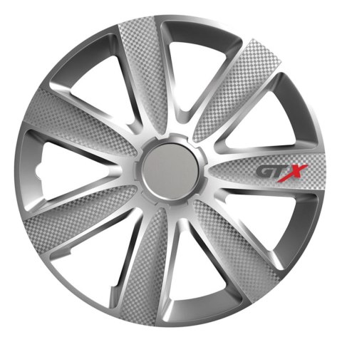 Kołpak samochodowy carbon srebrny gtx 15" cali Kołpak samochodowy carbon srebrny gtx 15" cali