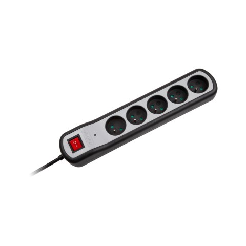 Listwa zasilająca Rebel 5 gniazd z przełącznikiem (1,5m, 3x1,5mm) Listwa zasilająca Rebel 5 gniazd z przełącznikiem (1,5m, 3x1,5mm)