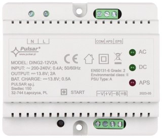 ZASILACZ BUFOROWY IMPULSOWY DING2-12V2A PULSAR