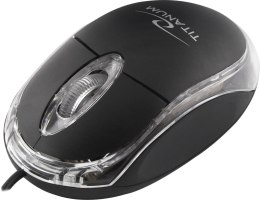 TM102K Mysz przewodowa 3D optyczna USB Raptor czarna Titanum