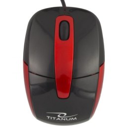 TM108K Mysz przewodowa 3D optyczna USB Barracuda czarna Titanum