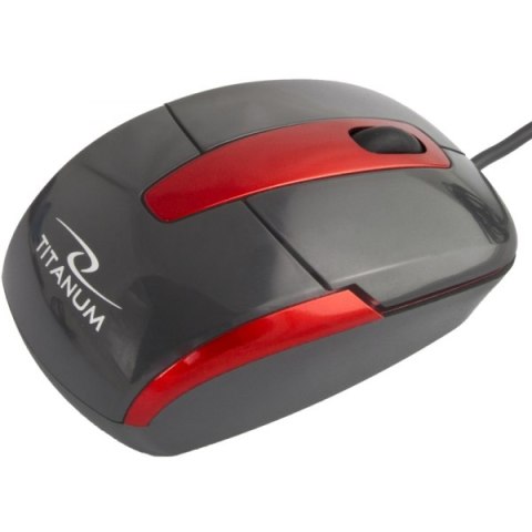TM108K Mysz przewodowa 3D optyczna USB Barracuda czarna Titanum TM108K Mysz przewodowa 3D optyczna USB Barracuda czarna Titanum