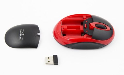 TM116R Mysz bezprzewodowa 2.4GHz 3D optyczna USB Vulture czarno-czerwona TM116R Mysz bezprzewodowa 2.4GHz 3D optyczna USB Vulture czarno-czerwona