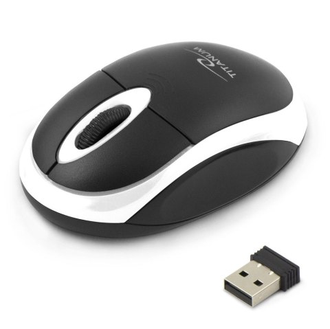 TM116W Mysz bezprzewodowa 2.4GHz 3D optyczna USB Vulture czarno-biała TM116W Mysz bezprzewodowa 2.4GHz 3D optyczna USB Vulture czarno-biała