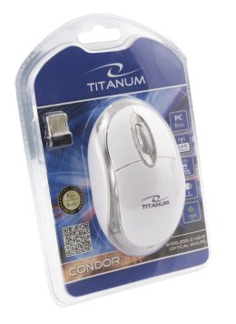 TM120W Mysz bezprzewodowa 2.4GHz 3D optyczna USB Condor biała