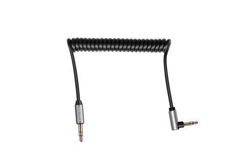 Kabel jack 3.5 kątowy - jack 3.5 prosty sprężynka 1.8m Kruger&Matz Basic Kabel jack 3.5 kątowy - jack 3.5 prosty sprężynka 1.8m Kruger&Matz Basic