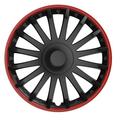 Kołpak samochodowy czarny crystal 15" cali black&red (czarny z czerwoną obwódką) Kołpak samochodowy czarny crystal 15" cali black&red (czarny z czerwoną obwódką)