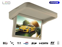 Monitor podwieszany podsufitowy automatycznie opuszczany LED HD 15cali HDMI USB SD Video-IN 24V.