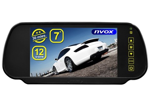 Monitor samochodowy cofania LCD 7cali cali w lusterku wstecznym USB SD AV 12V... (NVOX NW701MP5) Monitor samochodowy cofania LCD 7cali cali w lusterku wstecznym USB SD AV 12V... (NVOX NW701MP5)