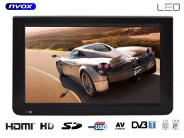 Telewizor LED 10cali USB SD HDMI AV-in PVR DVB-T/T2 MPEG-4/2 12V 230V... (NVOX DVB10T)
