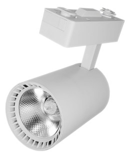 Lampa sklepowa led reflektor szynowy jednofazowy biały 30w 2250 lm światło neutralne 4000k