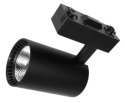 Lampa sklepowa led reflektor szynowy jednofazowy czarny 30w 2250 lm światło ciepłe 3000k
