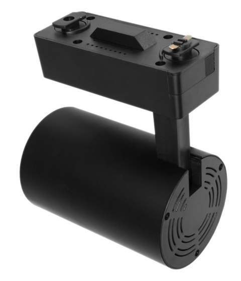 Lampa sklepowa led reflektor szynowy jednofazowy czarny 30w 2250 lm światło ciepłe 3000k Lampa sklepowa led reflektor szynowy jednofazowy czarny 30w 2250 lm światło ciepłe 3000k