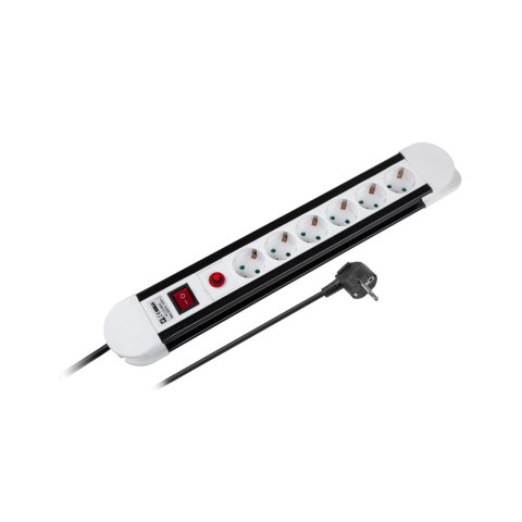 Listwa sieciowa Rebel 6 gniazd typu niemieckiego, kabel 3m (3x1,5) Listwa sieciowa Rebel 6 gniazd typu niemieckiego, kabel 3m (3x1,5)