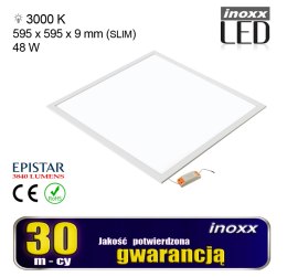 Panel led 60x60 48w lampa sufitowa kaseton 3000k ciepły