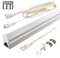 Świetlówka led liniowa t5 60cm 8w neutralna 4000k lampa natynkowa zintegrowana z oprawą