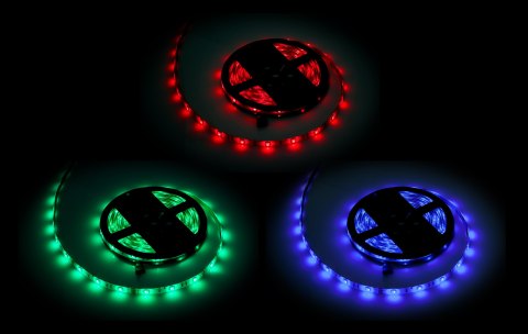 Sznur diodowy 5m Rebel RGB(150x5050 SMD), wodoodporny -- białe PCB Sznur diodowy 5m Rebel RGB(150x5050 SMD), wodoodporny -- białe PCB