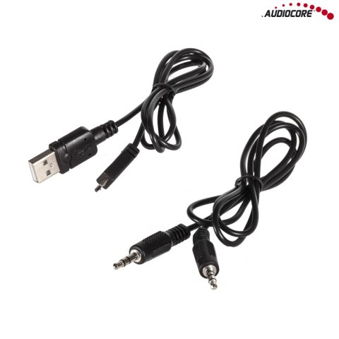 Głośnik bazooka bluetooth Audiocore, radio FM, karta microSD, czarny, moc 100W, 2000mAh, AC890 Głośnik bazooka bluetooth Audiocore, radio FM, karta microSD, czarny, moc 100W, 2000mAh, AC890