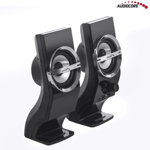 Głośniki komputerowe 6W Audiocore, USB, black, AC805 Głośniki komputerowe 6W Audiocore, USB, black, AC805