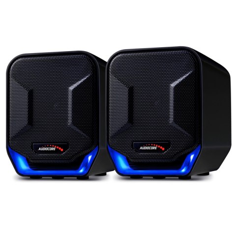 Głośniki komputerowe 6W USB Blue&Black Audiocore AC865 B Głośniki komputerowe 6W USB Blue&Black Audiocore AC865 B