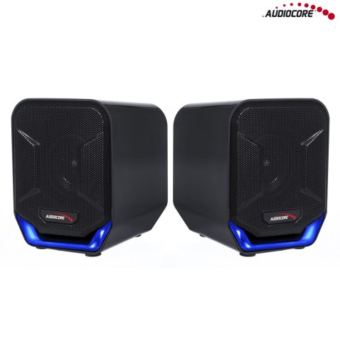 Głośniki komputerowe 6W USB Blue&Black Audiocore AC865 B Głośniki komputerowe 6W USB Blue&Black Audiocore AC865 B