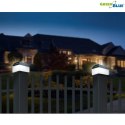 Lampa solarna LED na słupek GreenBlue, 60x60mm, daszek kopertowy, GB126