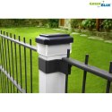 Lampa solarna LED na słupek GreenBlue, 60x60mm, daszek kopertowy, GB126