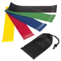 Latexowe elastyczne taśmy do ćwiczeń Promedix PR-700 kompl 5szt x 0,5m