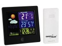 Stacja pogody bezprzewodowa z systemem DCF GreenBlue GB521B black