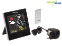 Stacja pogody bezprzewodowa z systemem DCF GreenBlue GB521B black