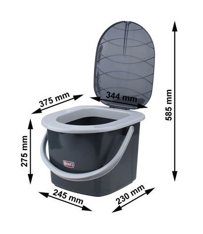 Toaleta turystyczna wiadro 15,5l BranQ Toaleta turystyczna wiadro 15,5l BranQ