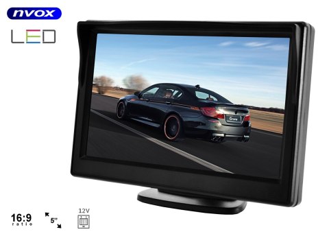 Monitor lcd 5cali av 12v Monitor lcd 5cali av 12v