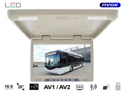 Monitor podwieszany podsufitowy lcd 20cali cali led ir fm vga