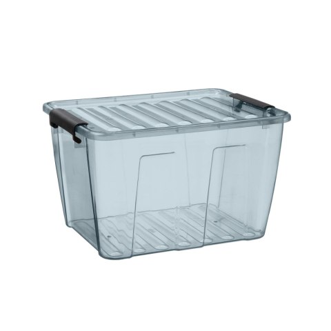 Pojemnik z pokrywą Plast Team Home Box 15L transparentny szary Pojemnik z pokrywą Plast Team Home Box 15L transparentny szary