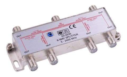 Splitter 6way 5-2450MHz Splitter 6way 5-2450MHz