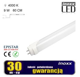 Świetlówka led 60cm 9w t8 4000k g13 jednostronna neutralna