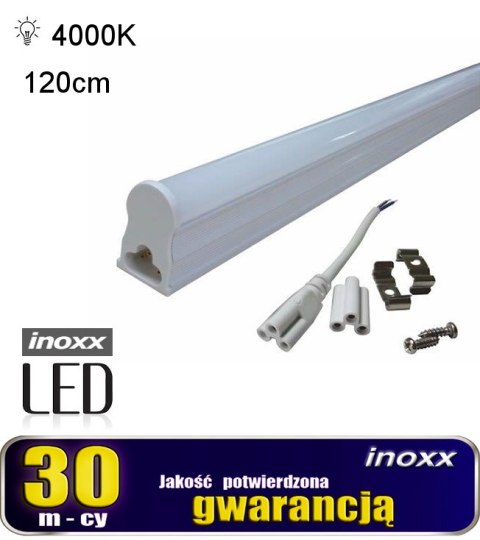 Świetlówka led liniowa t5 120cm 18w neutralna 4000k lampa natynkowa zintegrowana z oprawą Świetlówka led liniowa t5 120cm 18w neutralna 4000k lampa natynkowa zintegrowana z oprawą