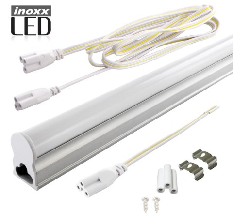 Świetlówka led liniowa t5 120cm 18w zimna 6000k lampa natynkowa zintegrowana z oprawą Świetlówka led liniowa t5 120cm 18w zimna 6000k lampa natynkowa zintegrowana z oprawą