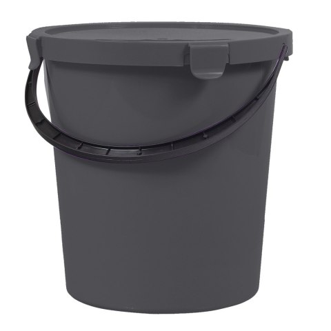 Wiadro z pokrywą Plast Team Berry 5L ciemnoszare Wiadro z pokrywą Plast Team Berry 5L ciemnoszare